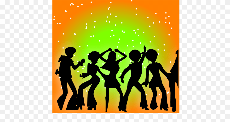 Disco Clipart, Adult, Silhouette, Person, People Free Png Download