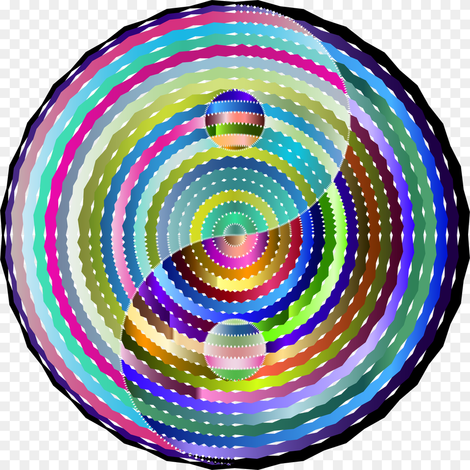 Disco Concentric Yin Yang Icons, Coil, Spiral, Ball, Baseball Free Png Download