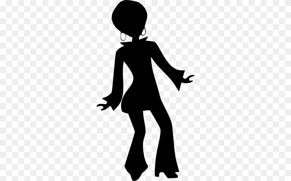 Disco Dancers Clip Art Silhouette, Stencil, Person, Head Free Png