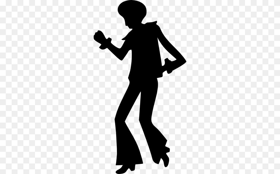 Disco Dancing Man Clip Art, Silhouette, Person, Leisure Activities Free Png Download