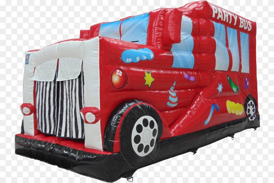Disco Party Bus Inflatable, Machine, Transportation, Vehicle, Wheel Png