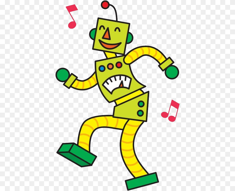 Disco Robot Dancer Cartoon Robot Dancing, Dynamite, Weapon Png Image