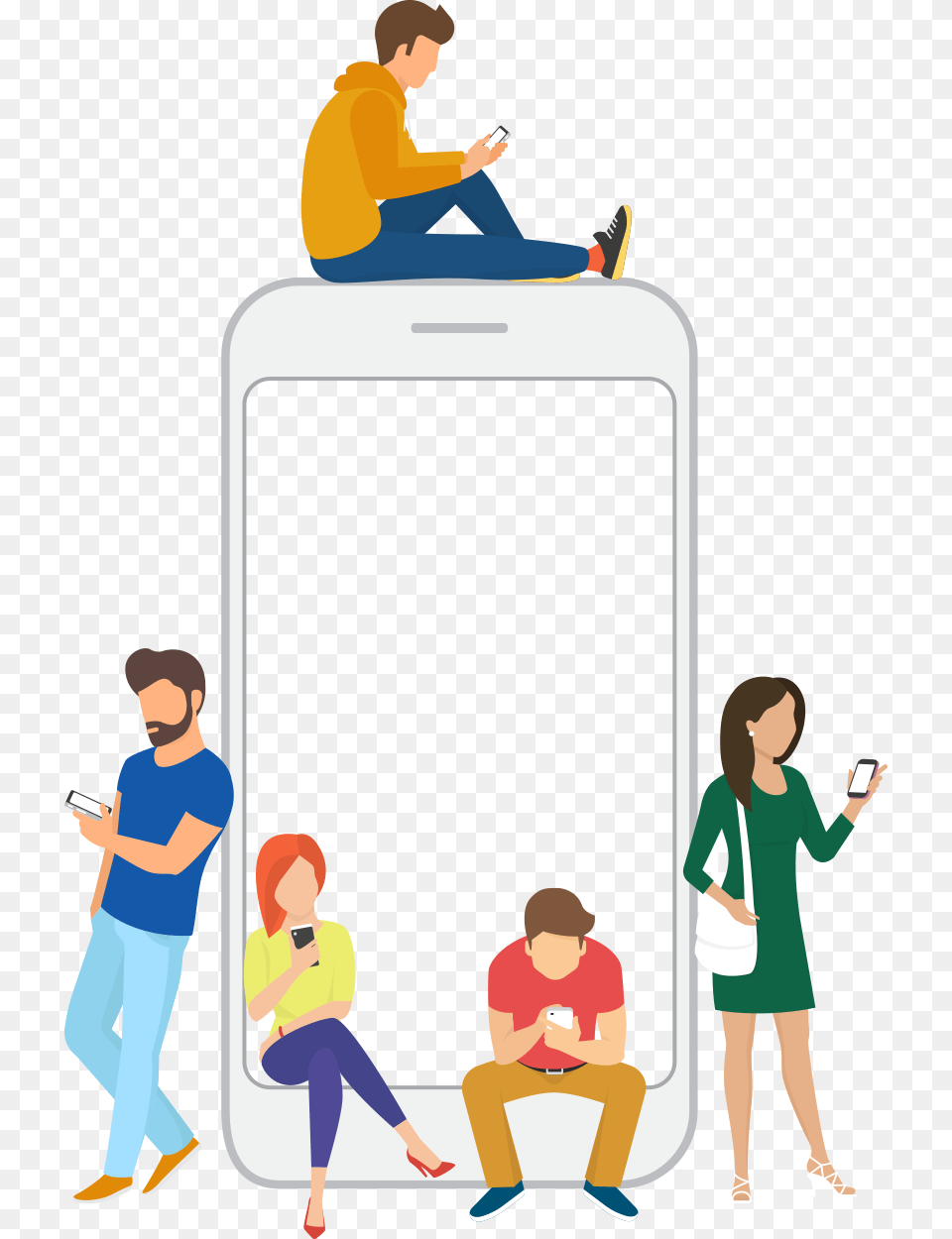 Disconnect With The Real World, Phone, Electronics, Mobile Phone, Adult Free Png