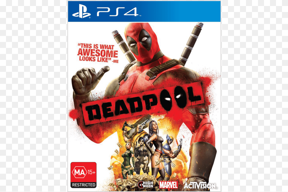 Discontinued And Hard To Find Activision Deadpool Xbox, Adult, Advertisement, Female, Person Free Transparent Png