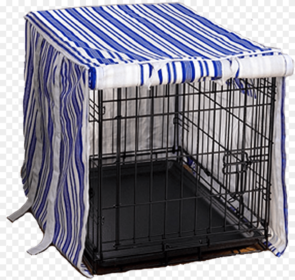 Discontinued Blue Stripe Doghouse Cover Cage, Den, Indoors, Crib, Furniture Free Transparent Png
