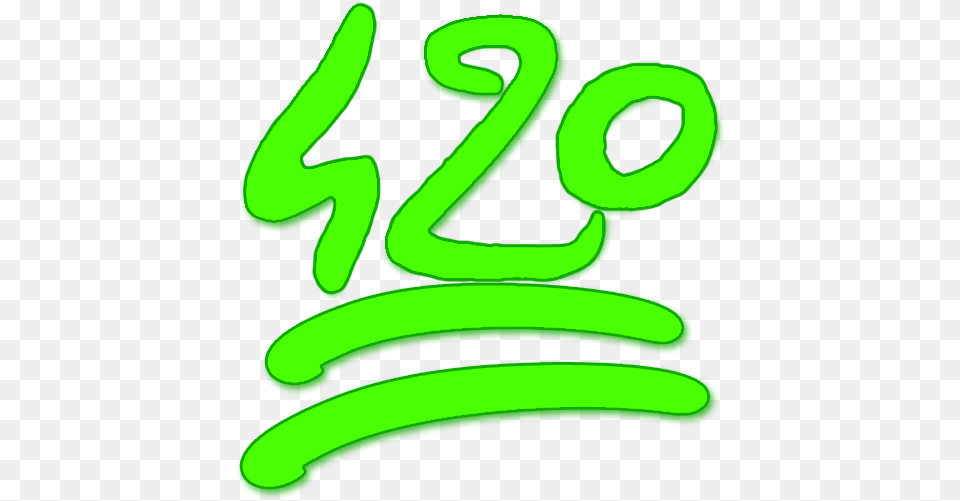 Discord Emoji 420 Discord Emoji, Green, Light, Text, Neon Free Png