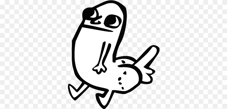 Discord Emoji Dickbutt, Stencil, Baby, Person Free Png Download