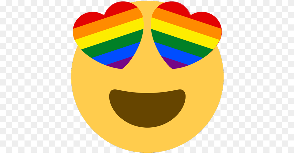 Discord Emoji Rainbow Heart Eyes Emoji Png Image