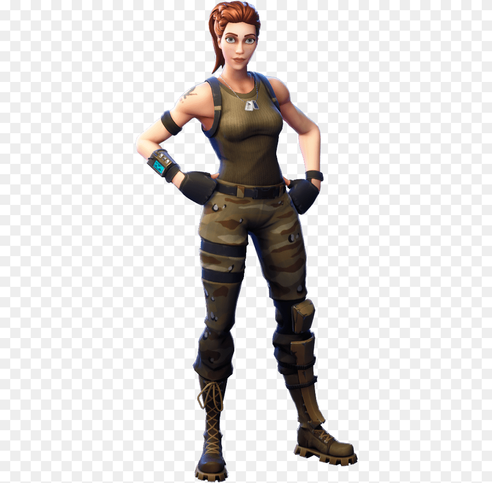 Discord Profile Gif Girl Novocomtop Fortnite Tower Recon Specialist, Adult, Clothing, Costume, Person Free Png