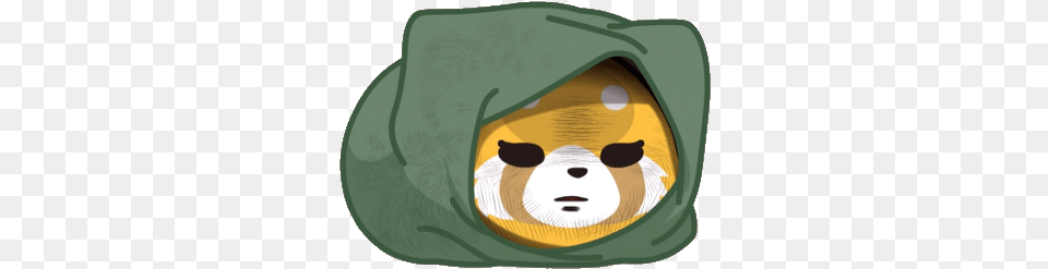 Discord Retsuko In A Blanket, Clothing, Hat, Outdoors, Nature Free Png Download