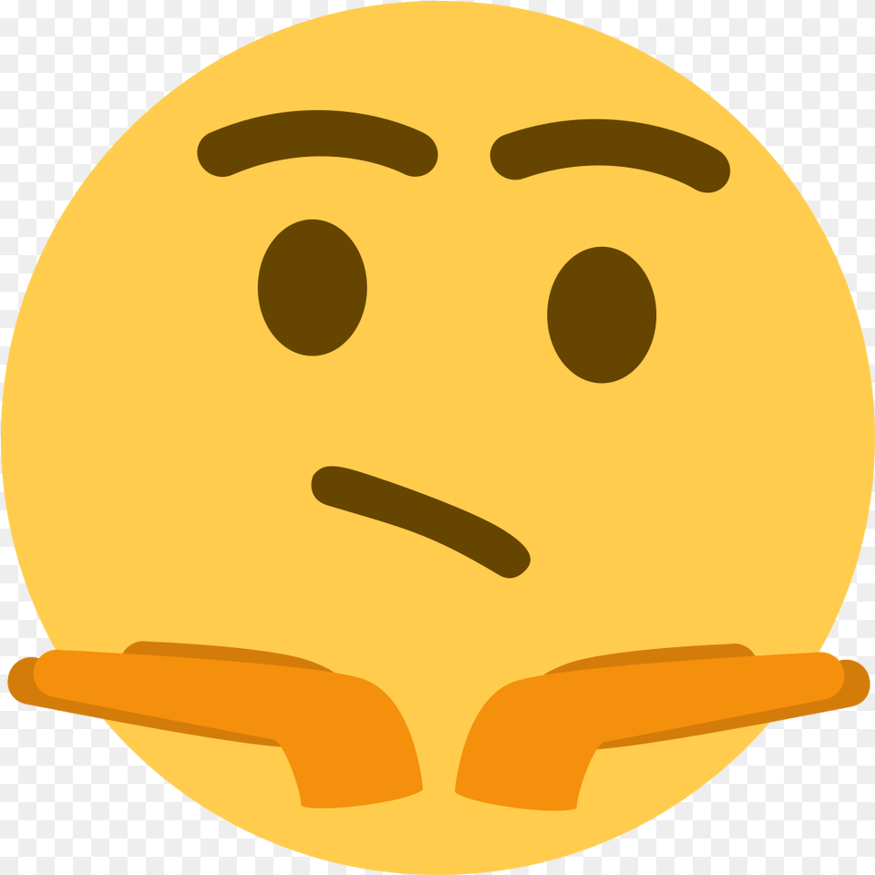 Discord Shrug Emoji With No Discord Emojis Transparent Background, Clothing, Hardhat, Helmet Png