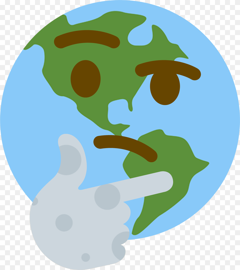 Discord Thinking Emoji Source Background Radiation In The Uk, Astronomy, Outer Space, Planet, Globe Free Transparent Png