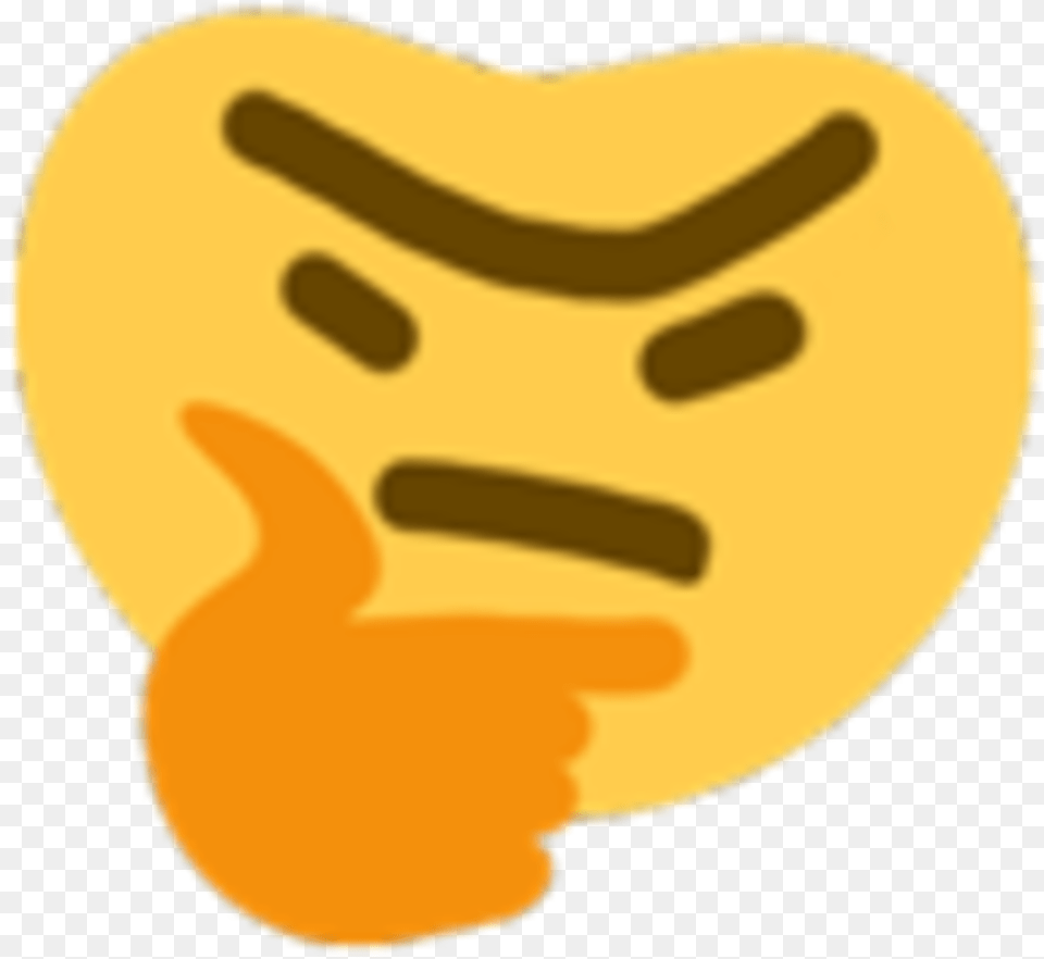 Discord Thinking Emoji Transparent Thinking Emoji Meme, Body Part, Ear Free Png