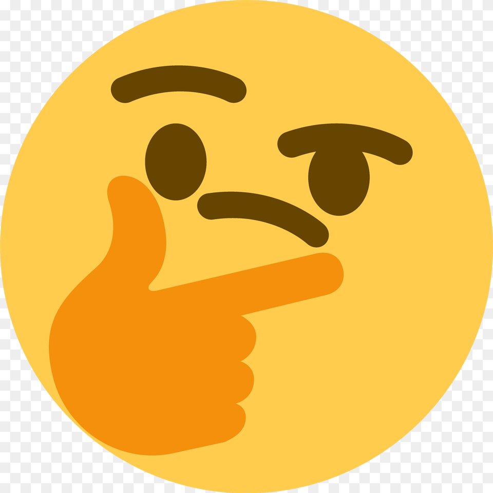 Discord Transparent Background Thinking Emoji, Body Part, Finger, Hand, Person Png Image