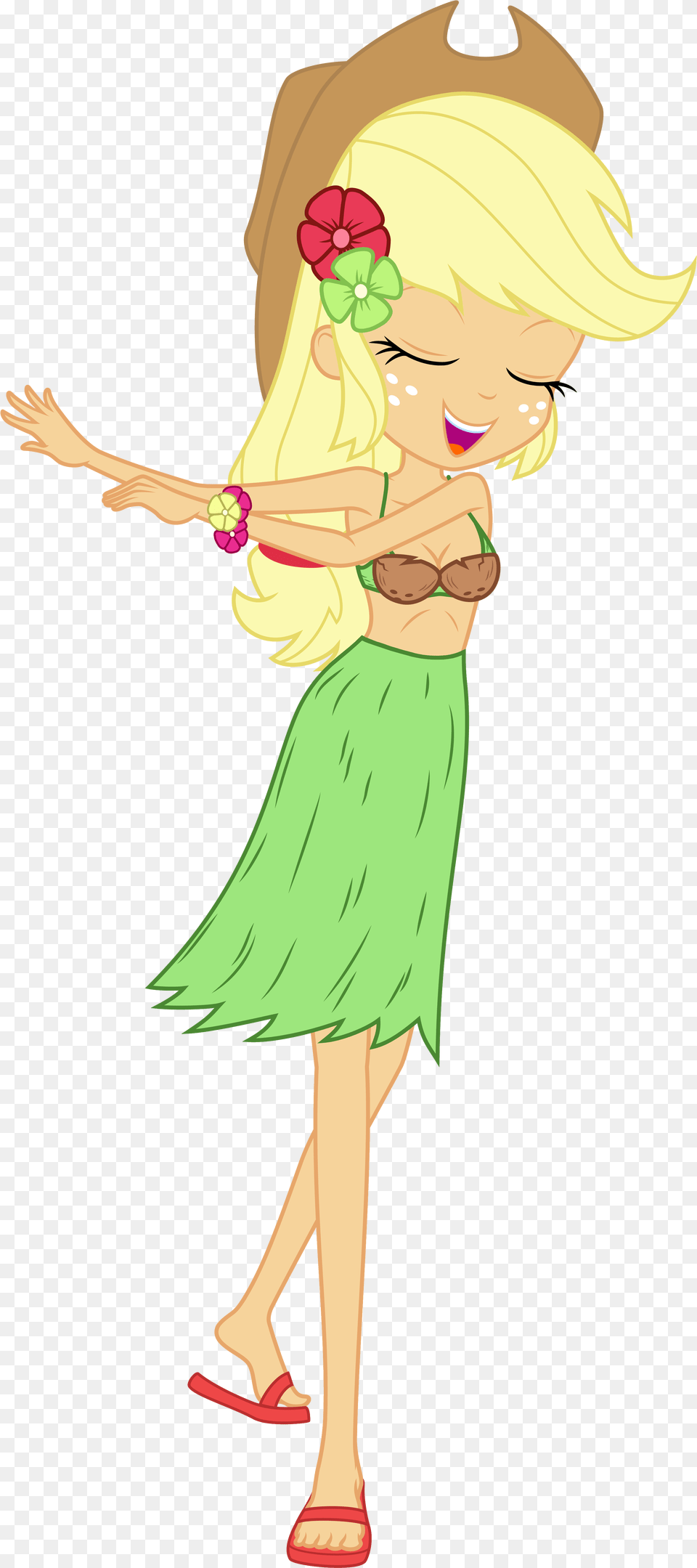 Discorded Barefoot Breasts Cleavage Clothes Coconut Applejack, Adult, Female, Person, Woman Png