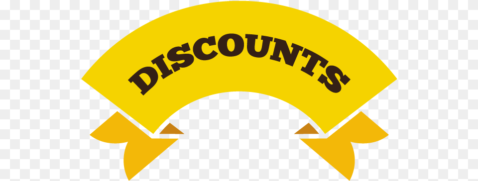 Discount Label With Yellow Ribbon Sale Yellow, Logo, Symbol Free Png Download