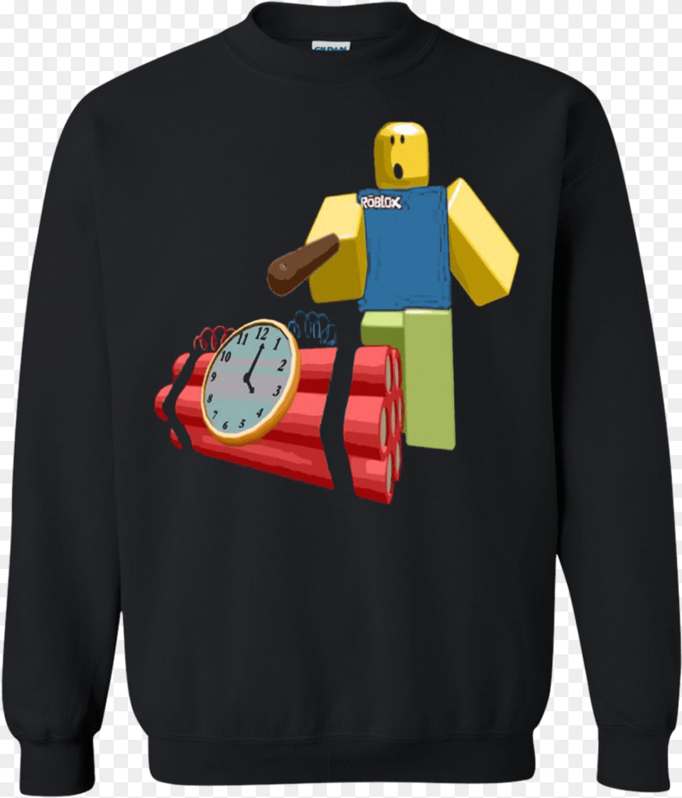 Discover Cool Noob Poking Bomb With Stick Roblox Ugly Christmas Sweater Friends, Weapon, Clothing, Long Sleeve, Sleeve Free Transparent Png
