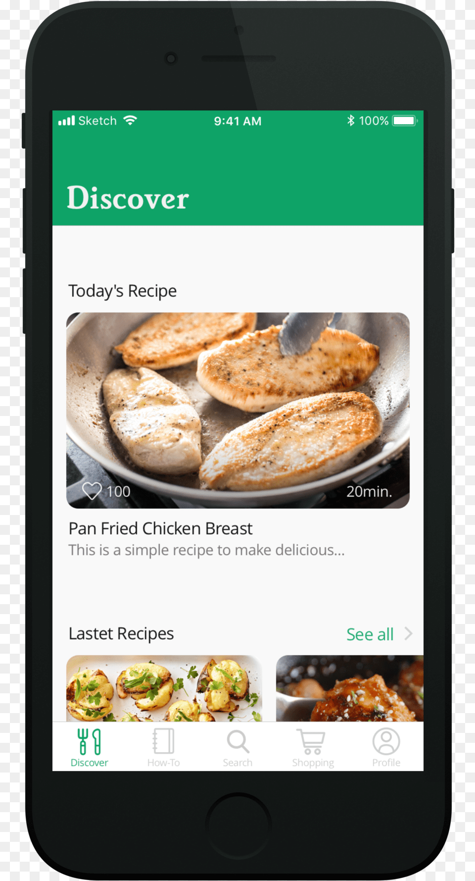 Discover Home Smartphone, Food, Lunch, Meal, Bread Free Png Download