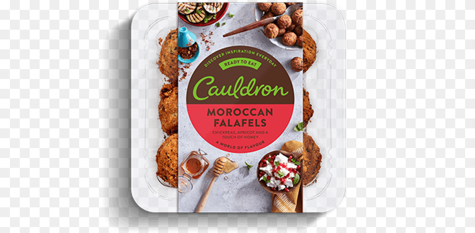 Discover Our Falafel Range Cauldron Falafel Moroccan, Advertisement, Meal, Lunch, Food Free Png