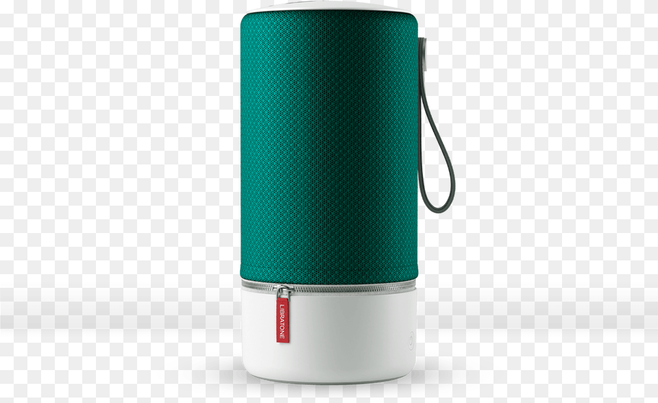 Discover Rich Immersive Sound With Zipp Speakers Libratone Zipp Deep Lagoon, Lamp, Cup, Bottle, Electronics Free Transparent Png
