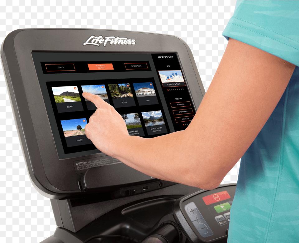 Discover Se3 Console Treadmill Lefthand Interactivecourses Life Fitness, Computer, Electronics, Adult, Person Free Transparent Png