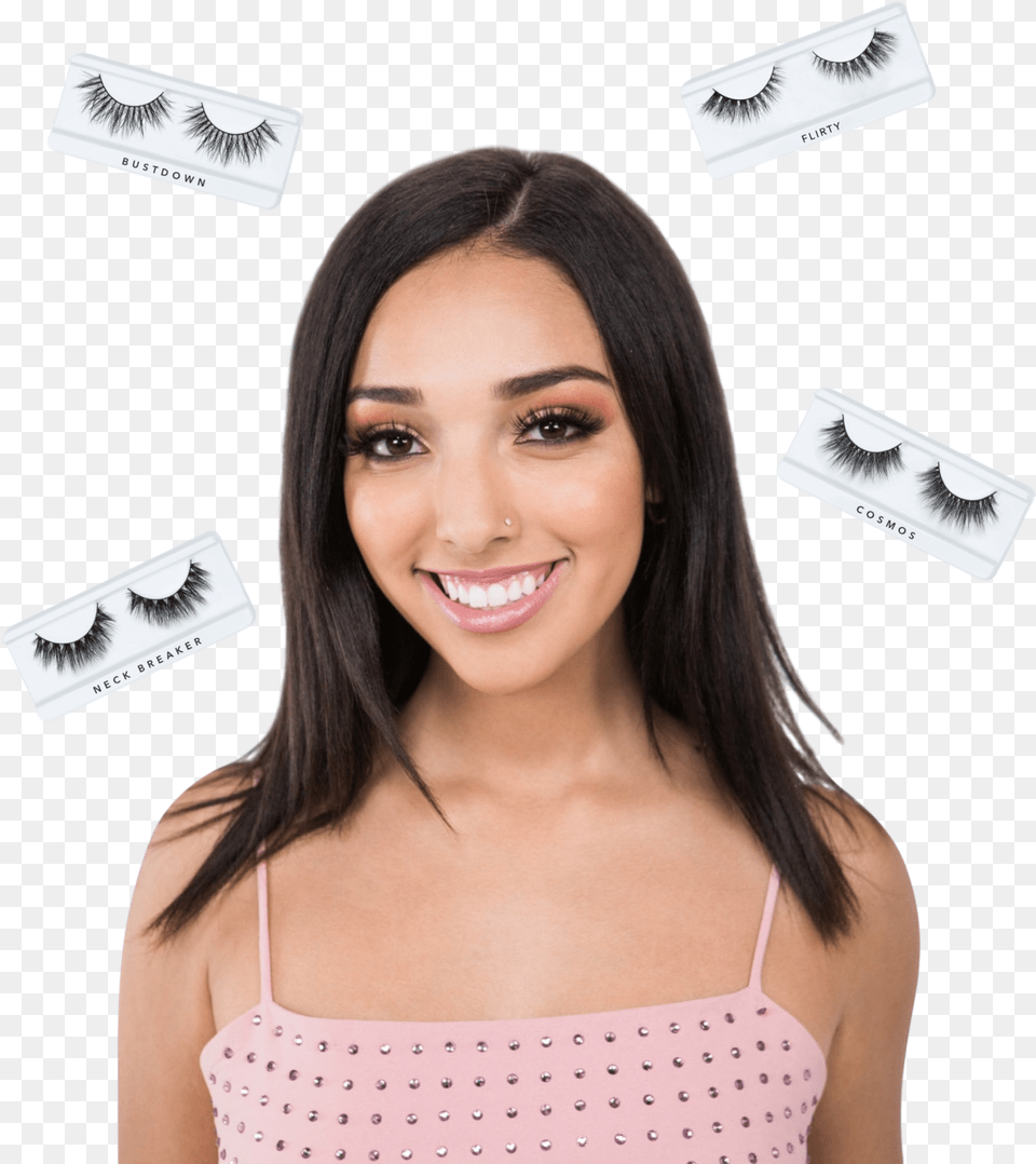 Discover The Hottest Lashes In The Beauty Gameclass, Face, Head, Person, Adult Png