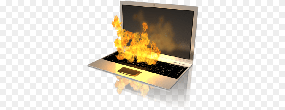 Discover The Most Powerful Ways To Automate Your Video Computer On Fire Animated Gif, Electronics, Laptop, Pc, Computer Hardware Png Image