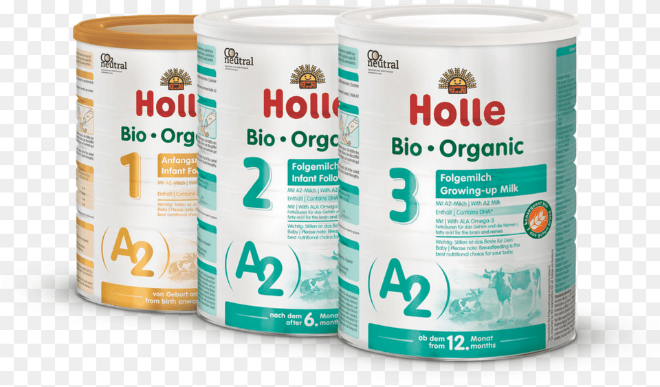 Discover The New Holle A2 Organic Infant Formulas Babyu0027s Holle A2, Tin, Can, Animal, Cattle Free Png