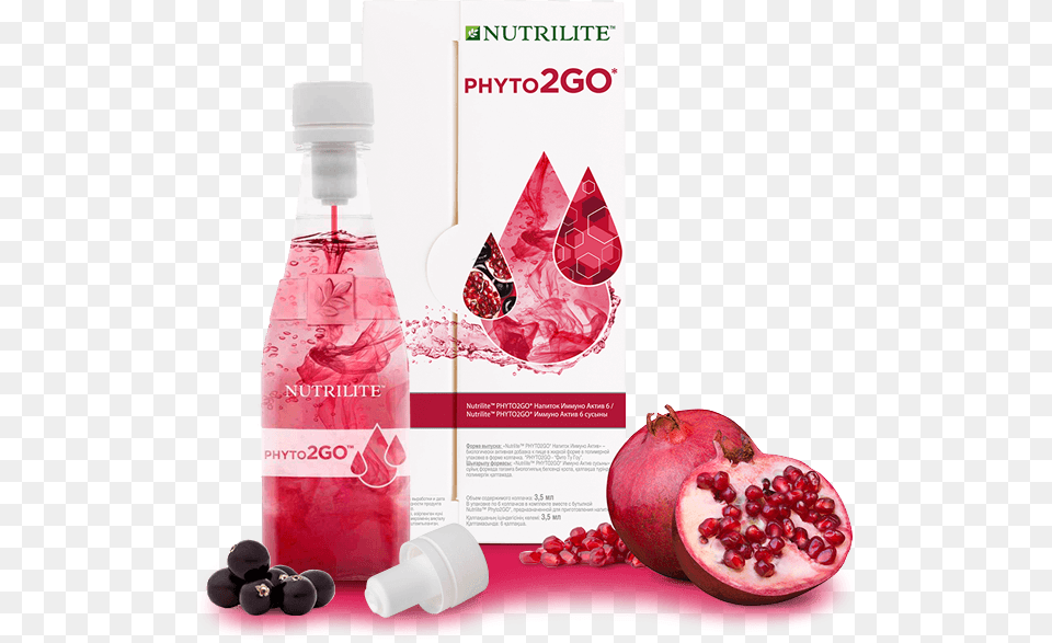 Discover The Nutrilite Phyto2go Immunity Drink A Refreshing Nutrilite Phyto2gotm Immunity Drink Twist Cap Starter, Advertisement, Food, Fruit, Plant Free Transparent Png