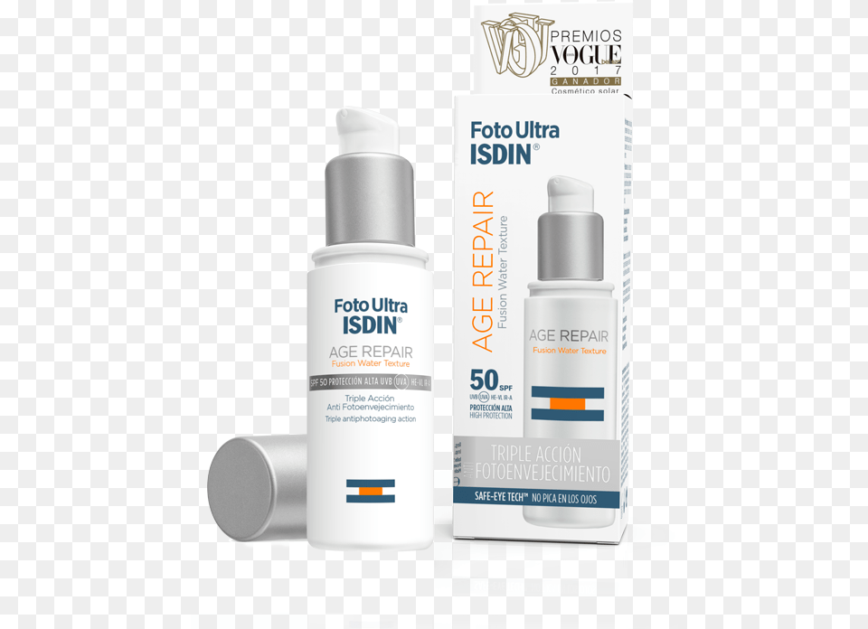 Discover The Triple Antiaging Action Of The New Fotoultra Isdin Fotoultra Age Repair, Bottle, Lotion, Cosmetics, Shaker Free Transparent Png