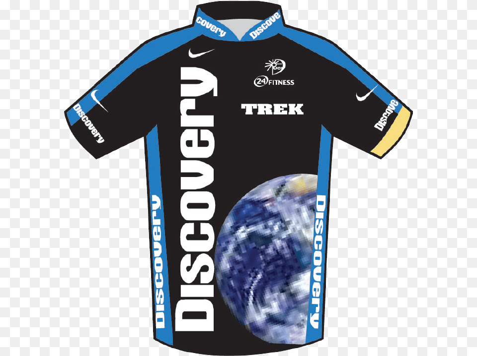 Discovery Channel Jersey 2007 Tour De France Sports Jersey, Clothing, Shirt, T-shirt Png Image