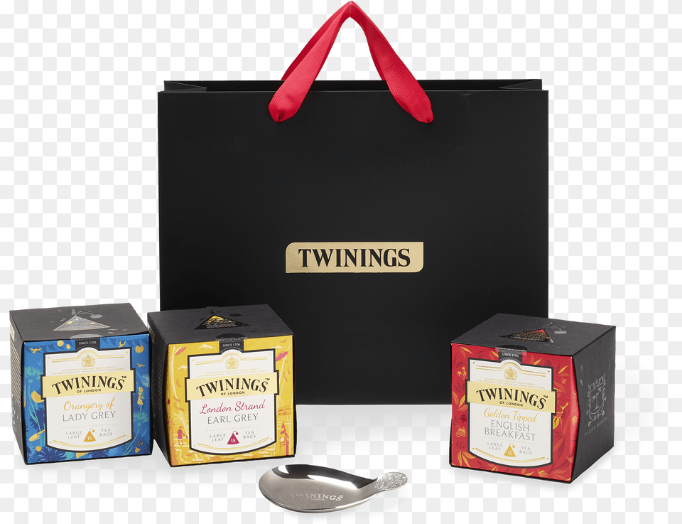 Discovery Favourites Gift Bag Twinings Lady Grey, Cutlery, Spoon, Bottle, Box Png