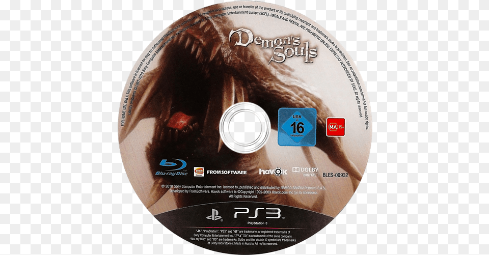 Discs Europe Disc Submissions Emumovies Demon Souls Dragon King, Disk, Dvd Png Image