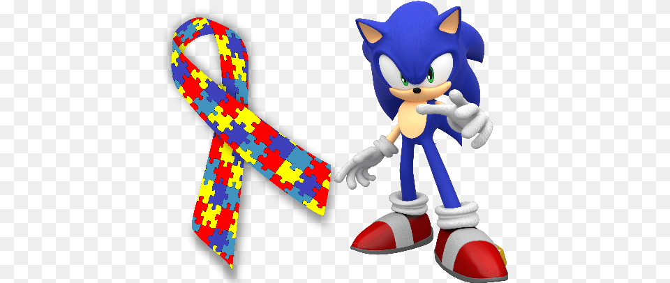 Discussion Sonic The Hedgehog And Autism Gamemaker Community High Resolution Autism Ribbon, Accessories, Formal Wear, Tie, Clothing Png Image