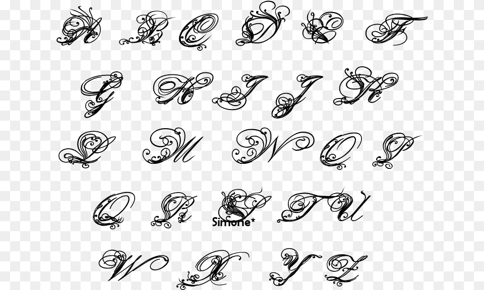 Disegni Lettera S Tattoos Litera C Tatuaj, Gray Png Image