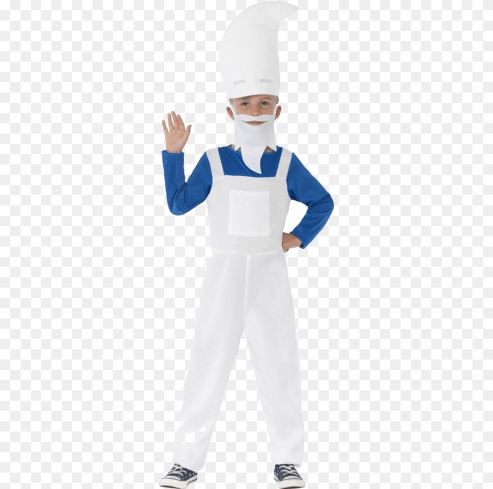 Disfraz De Duende Azul Para, Clothing, Costume, Person, People Free Png Download