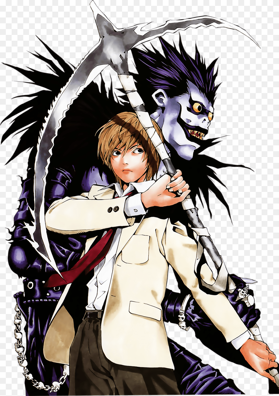 Disfruta De Los 16 Renders Del Anime Death Note Death Note Manga, Book, Comics, Publication, Person Free Png Download