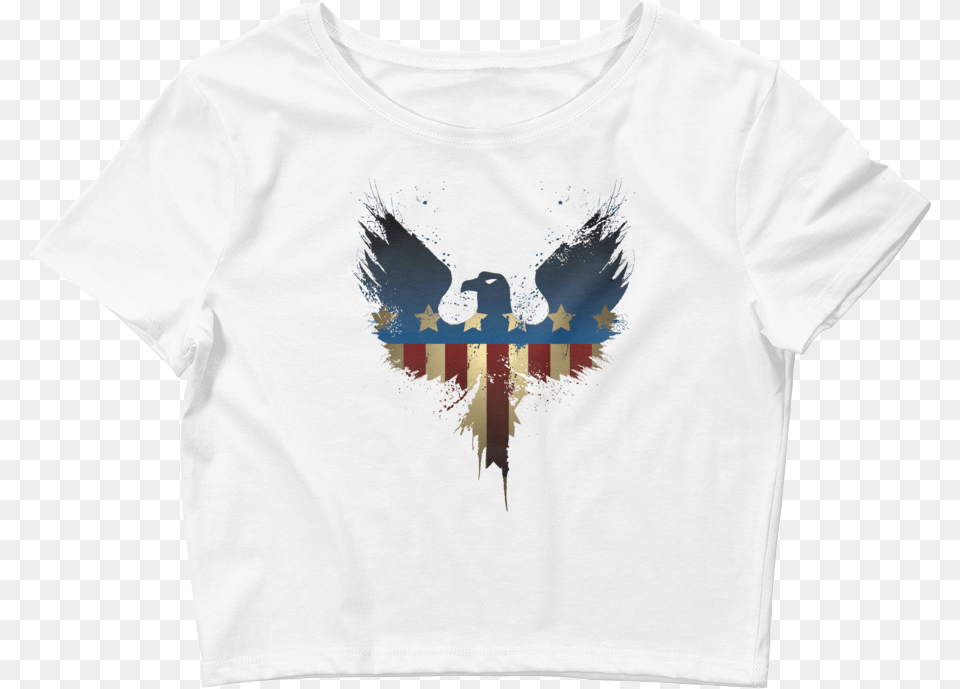 Disgruntled American Crop Top, Clothing, T-shirt, Animal, Bird Free Png Download