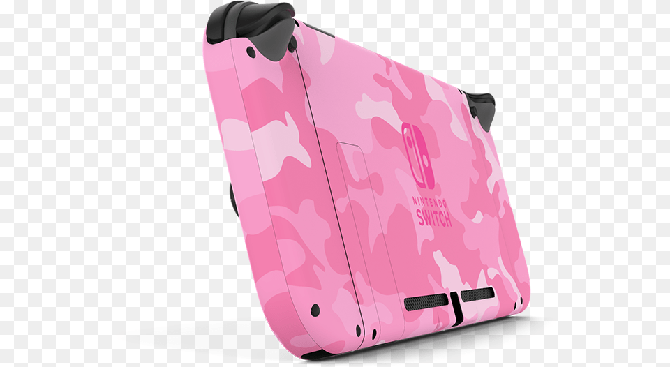 Disguise Your Nintendo Switch With A Newly Released Nintendo Switch Pink Camo, Baggage, Suitcase, Smoke Pipe Png Image