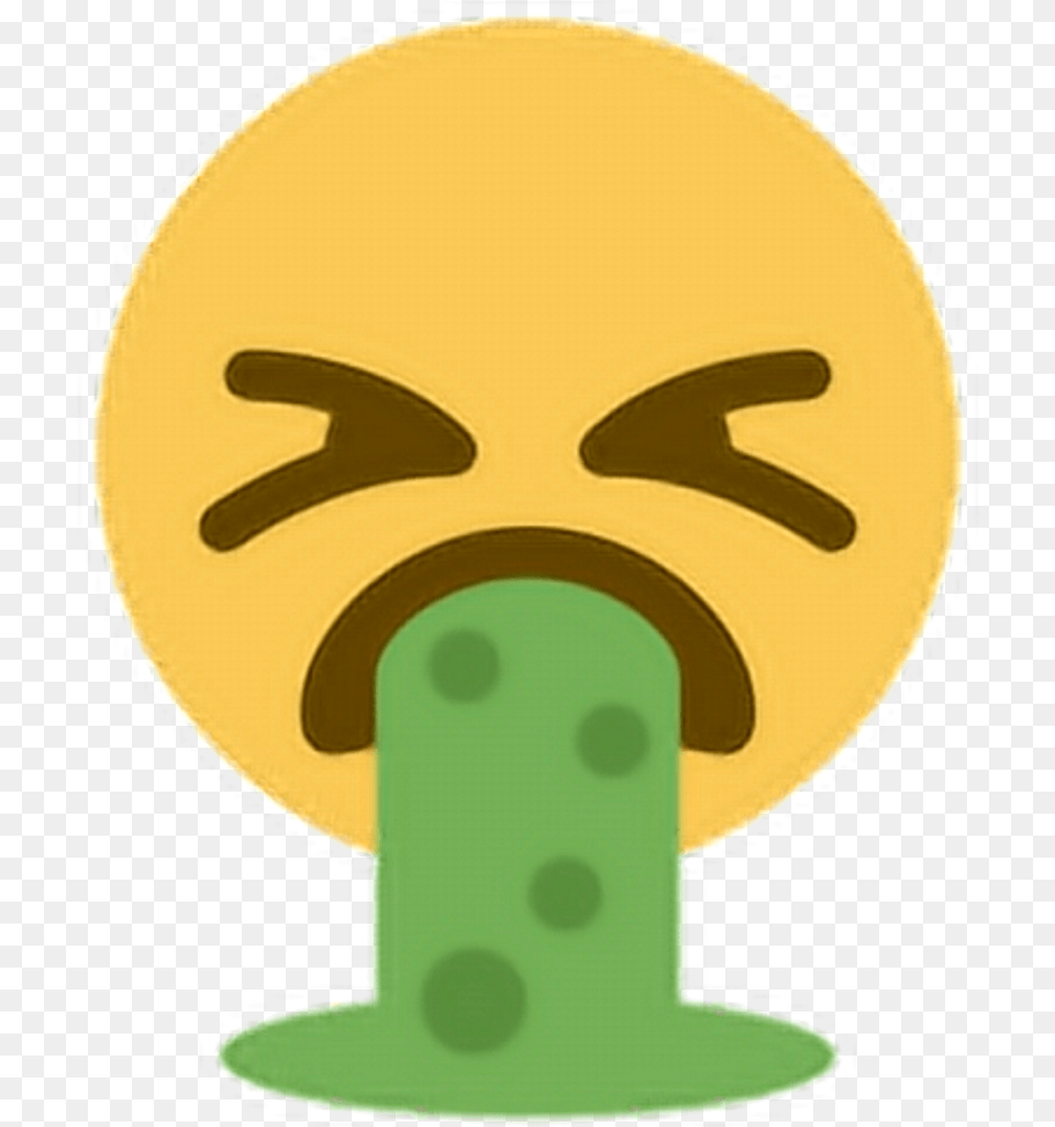 Disgusted Face Emoticon Vomit Emoji, Cork Free Transparent Png