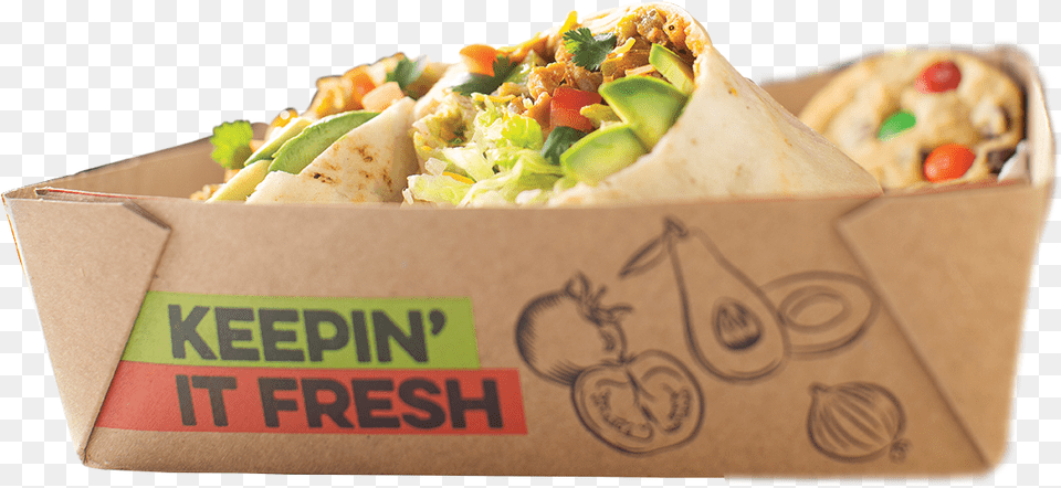 Dish, Burrito, Food, Box, Sandwich Wrap Free Png