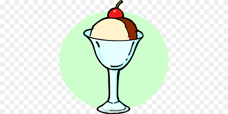 Dish Of Cream Royalty Vector Clip Art Illustration, Dessert, Food, Ice Cream Png Image