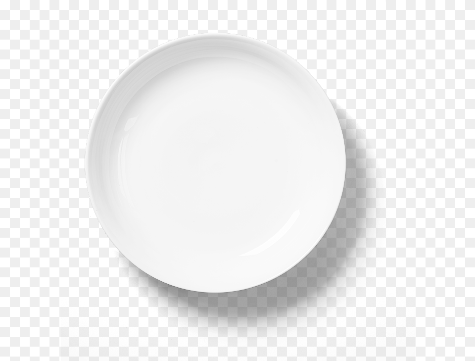 Dish Plate Tableware White Circle Plate, Art, Porcelain, Pottery, Food Free Png Download