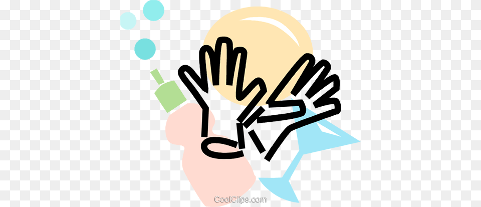 Dish Soap With Gloves Royalty Vector Clip Art Illustration, Light, Cleaning, Person, Body Part Free Png