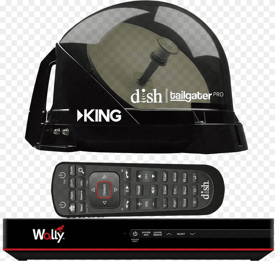 Dish Tailgater Pro Dtp4950 Portable Satellite System Directv King Quest Pro, Helmet, Clothing, Hardhat, Electronics Free Transparent Png