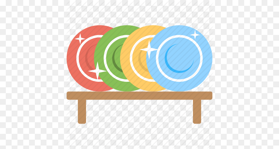 Dishwashing Plates Shiny Dishes Sparkling Plates Washing Icon, Food, Sweets Png Image