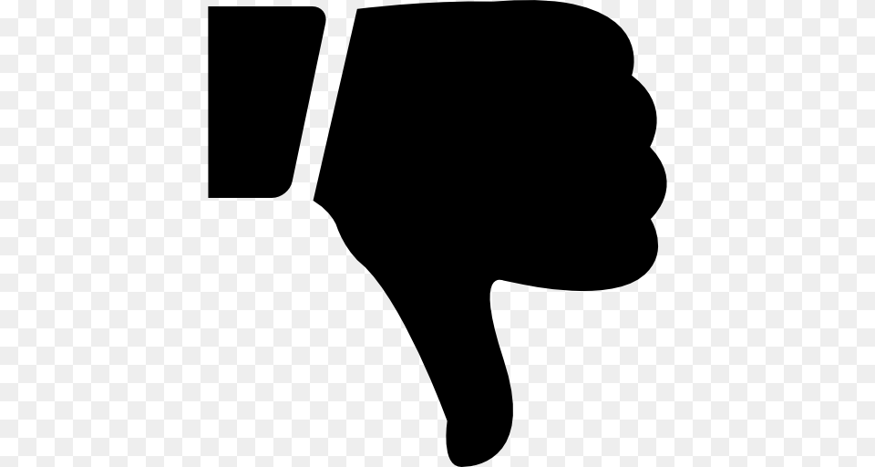 Dislike, Body Part, Hand, Person, Silhouette Png