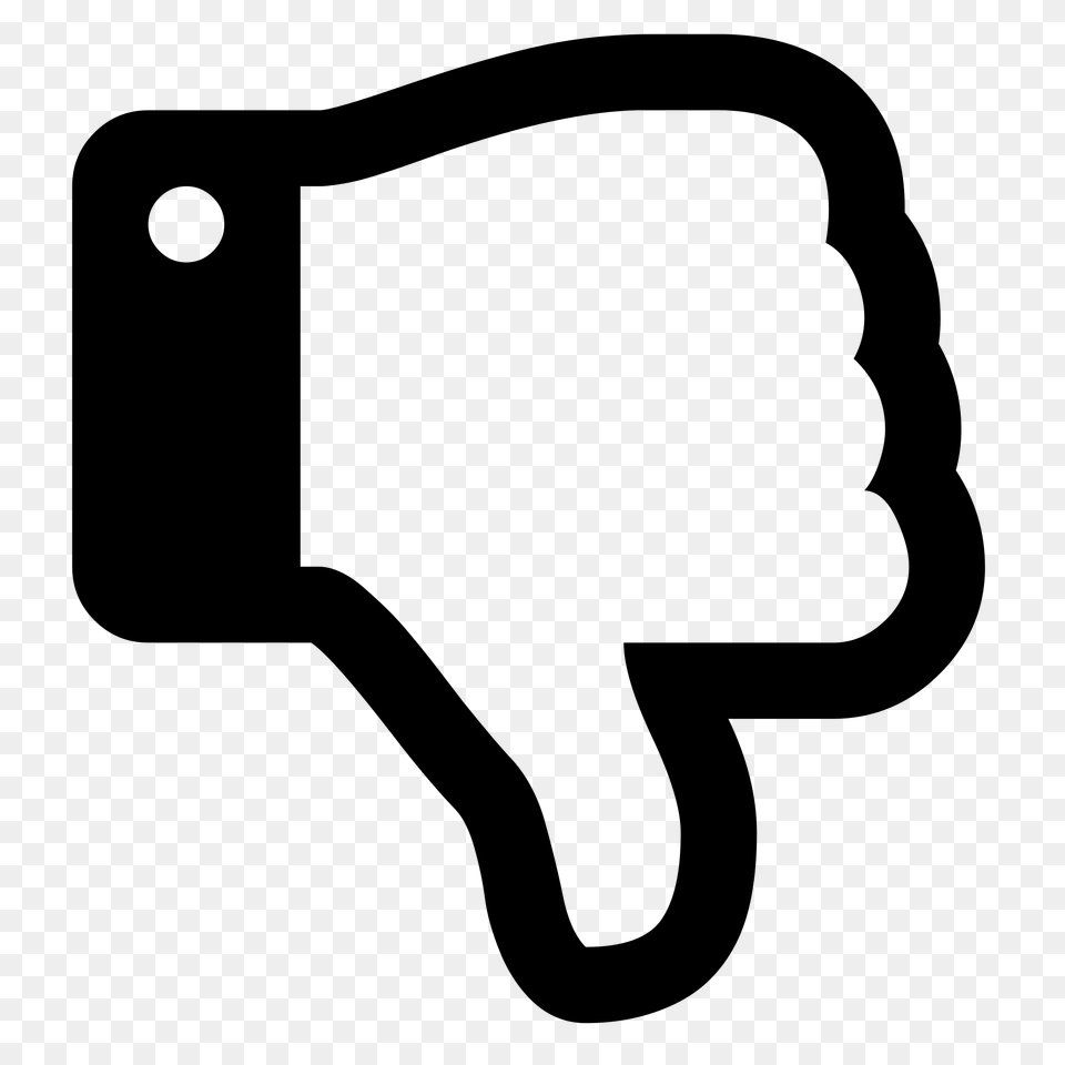 Dislike, Gray Free Transparent Png