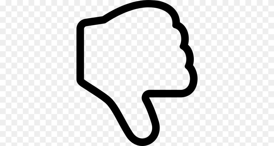 Dislike Icon, Gray Free Transparent Png