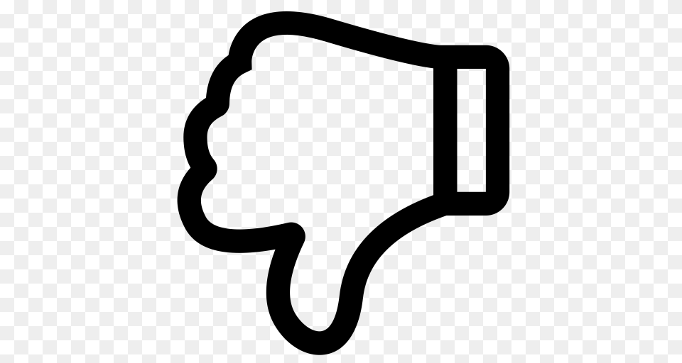 Dislike O Dislike Hand Icon With And Vector Format For Gray Free Png Download